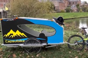 This is the most capable, self-sufficient mini trailer designed for extended e-bike adventurers