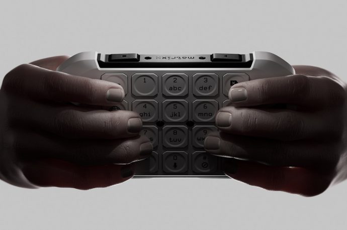 This keyboard-like device uses visually impaired person’s sense of touch to deliver smartphone features