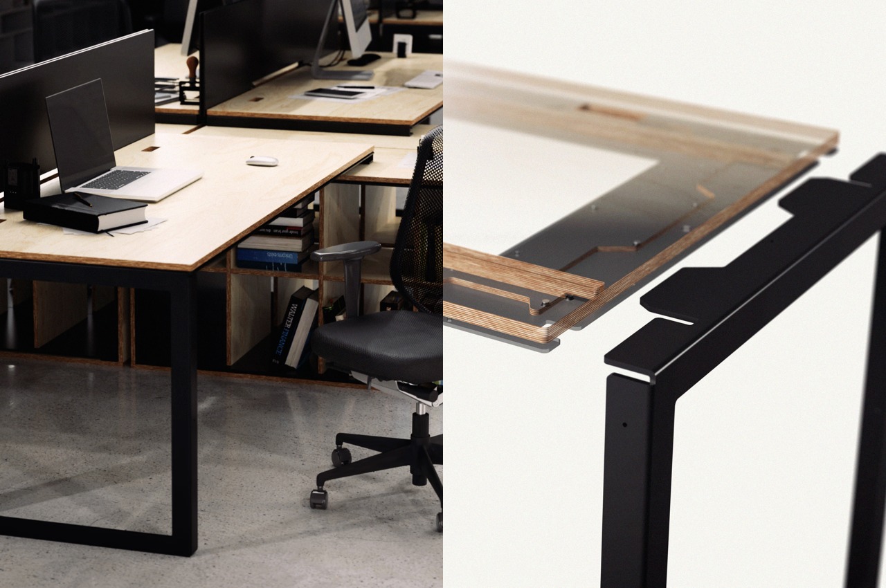 #This Hyper-Customizable Desk is like if Minecraft met Furniture Design