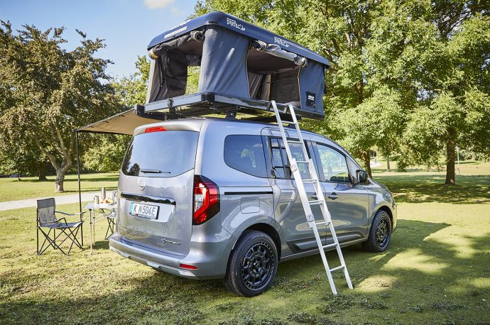 With pop-up roof and kitchen in the boot, Nissan Townstar EV is your ticket to unforgettable escapades