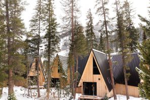 Meet The A-frame Club: A Series Of Prefabricated A-Frame Cabins In A Snowflake Pattern