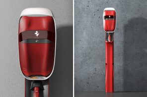 This gorgeous Ferrari EV Charger pays tribute to the Italian marque’s design legacy