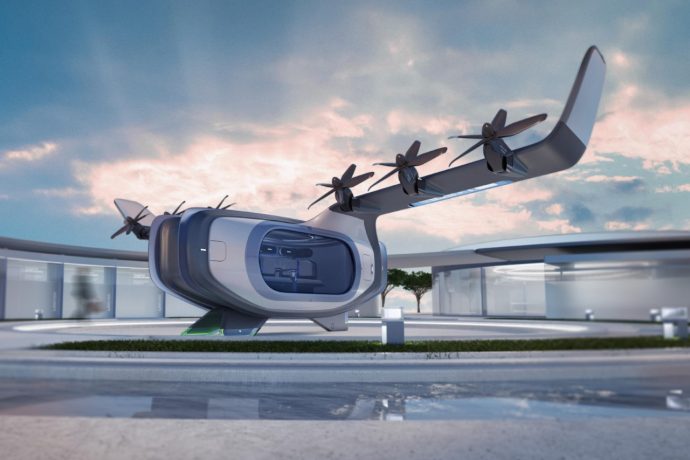 This public eVTOL seats up to 6 people at a time for the quickest air-taxi rides in the city
