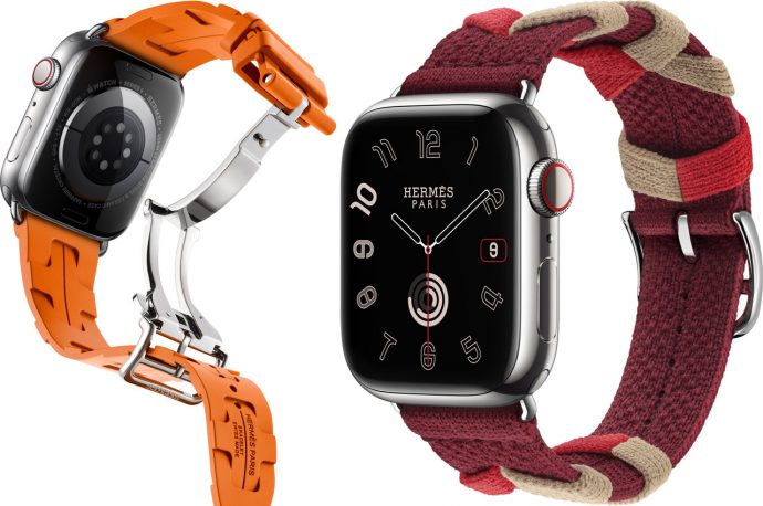 Besides calfskin leather, Hermès releases four new Apple Watch bands in knitted materials and attractive colors