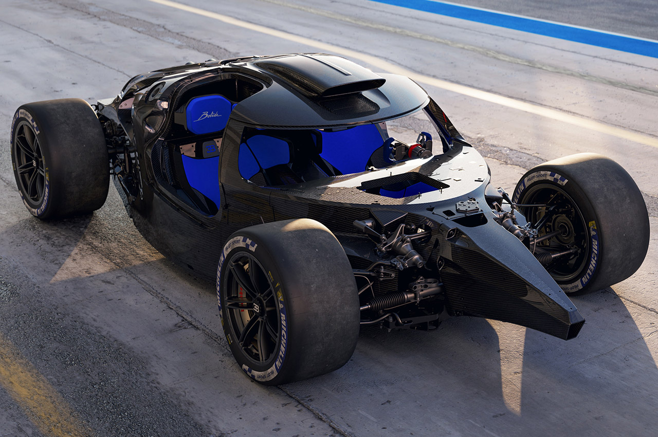 #Bugatti Bolide minus its exoskeleton is still desirable and the safest hypercar on the planet