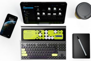 How this multi-functional keyboard concept increases productivity with a sliding display