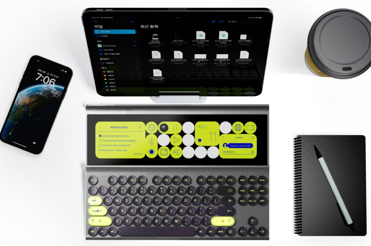 #How this multi-functional keyboard concept increases productivity with a sliding display