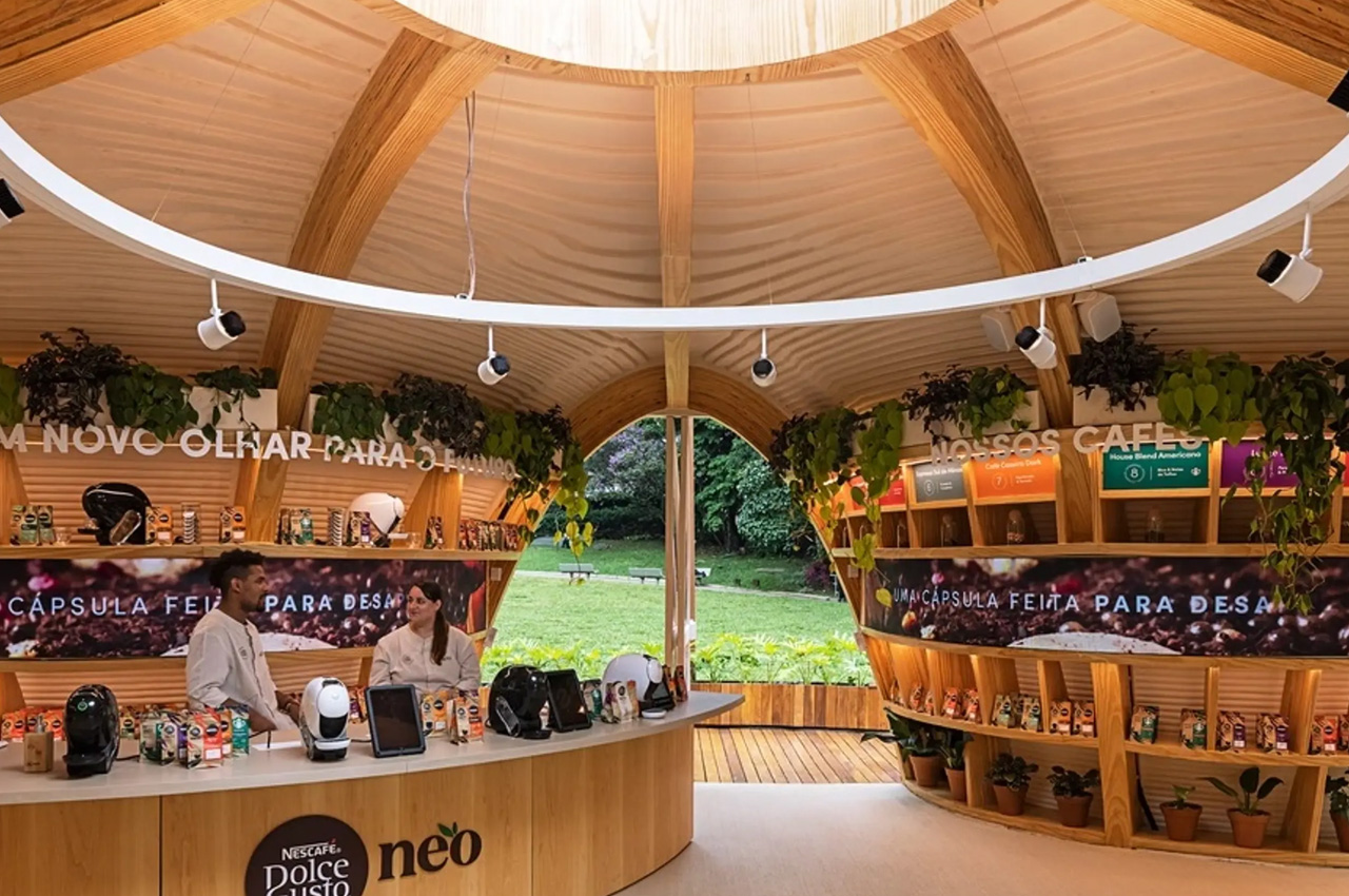 Nescafé's Sustainable 3D-Printed Dolce Gusto Neo Store, São Paulo