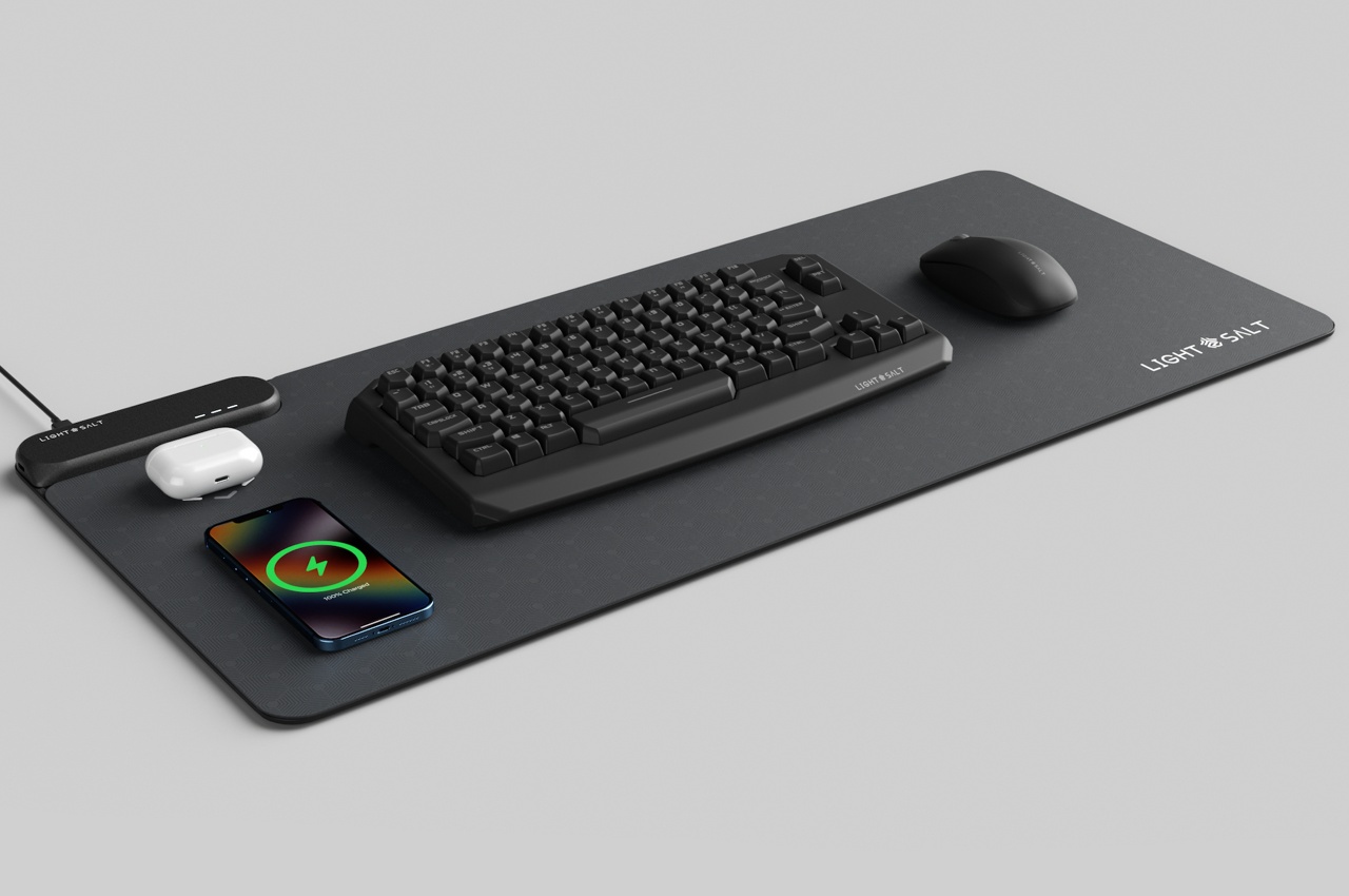 #This Game-Changing Table Mat Wirelessly Charges your Keyboard, Mouse, Smartphone, and AirPods