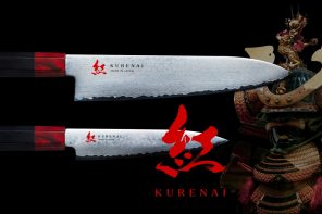 This gorgeous kitchen knife makes you feel like a skilled samurai in the kitchen