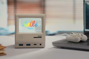 This adorable miniature Macintosh is actually an innovative multi-functional docking station