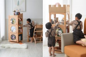 Tower Your Kid’s Learning and Imagination with this Multipurpose Modular Bookshelf