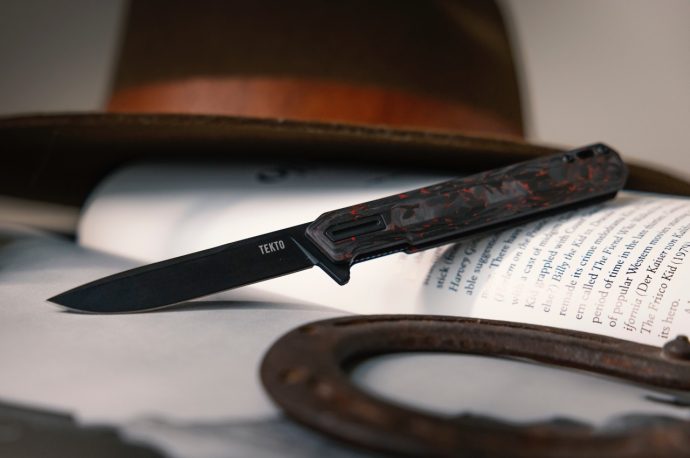This rapid-deploy tactical folding knife combines sharpness and style in a handy package