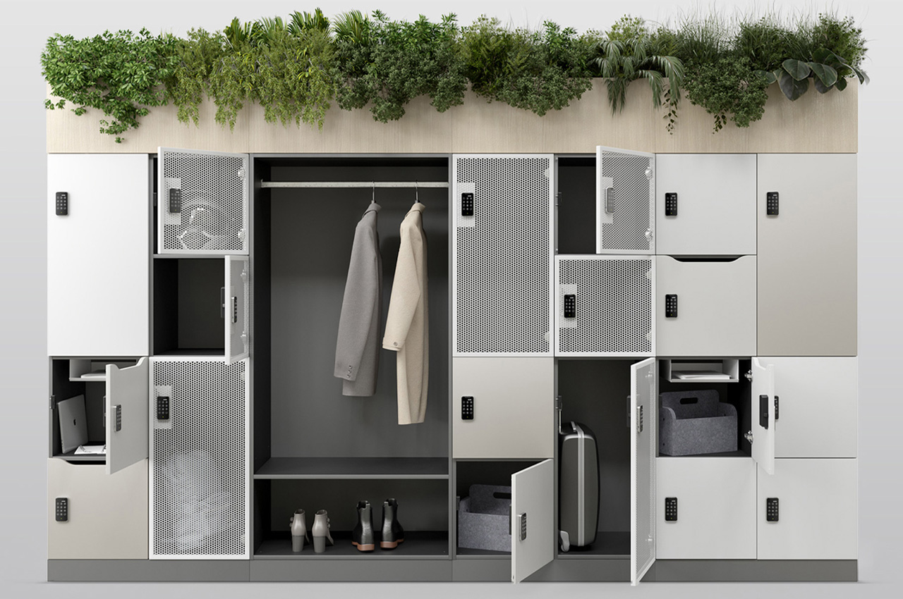 #This Compact Customizable Locker System Is The Storage Solution Every Modern Corporate Office Needs