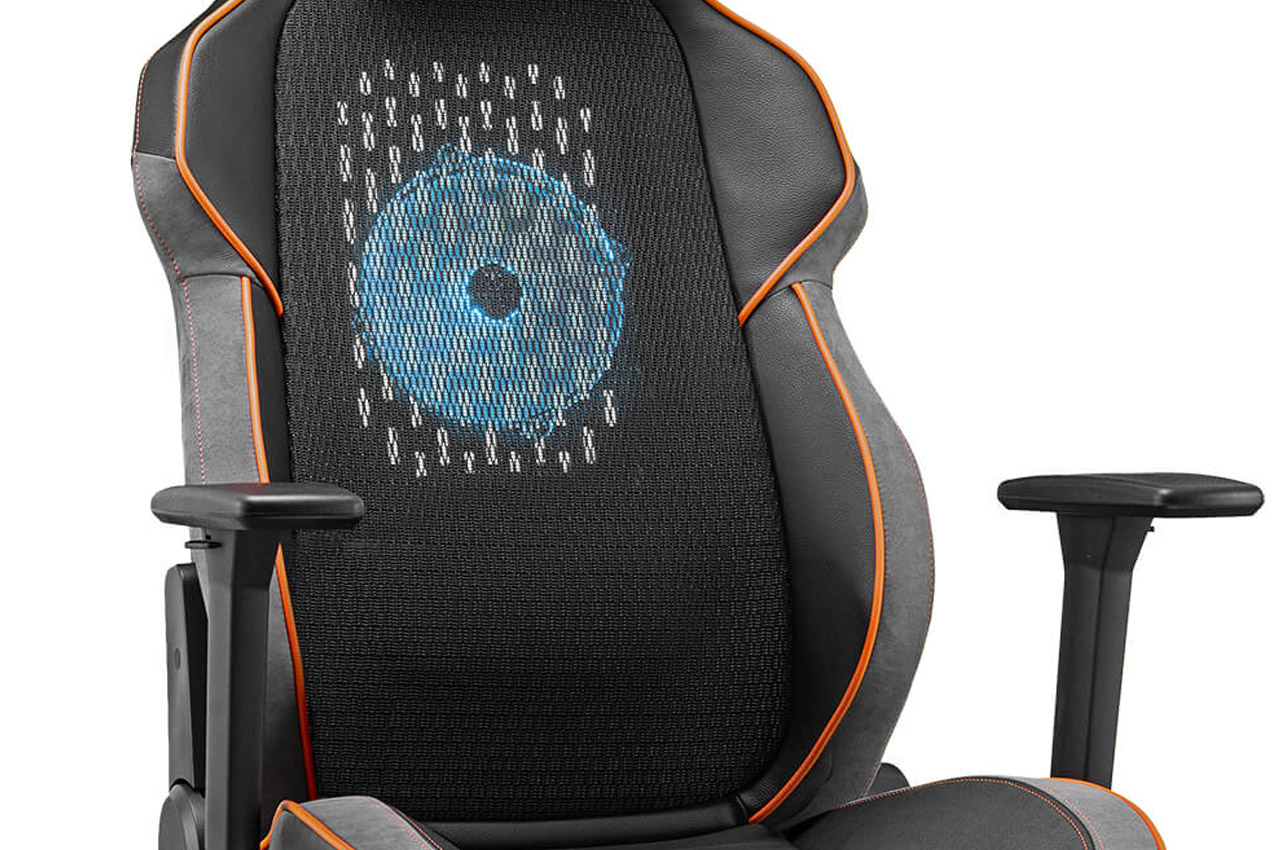 Cougar's NxSys Aero Chair Cools Your Back With a 200mm ARGB Fan