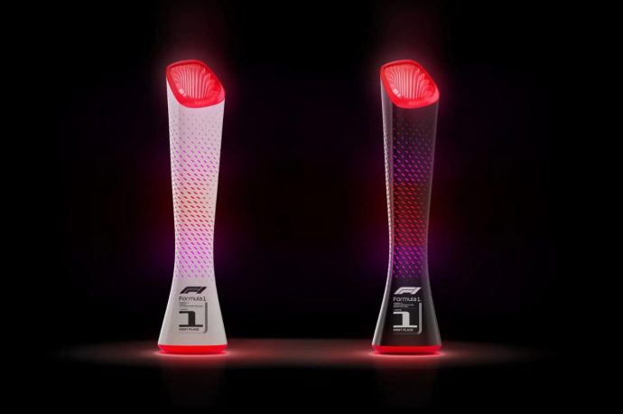 Lenovo introduces kiss-activated Formula 1 trophy