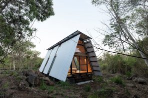 SULA Is An Environmentally Conscious A-Frame Prefabricated Cabin In The Galapagos Islands