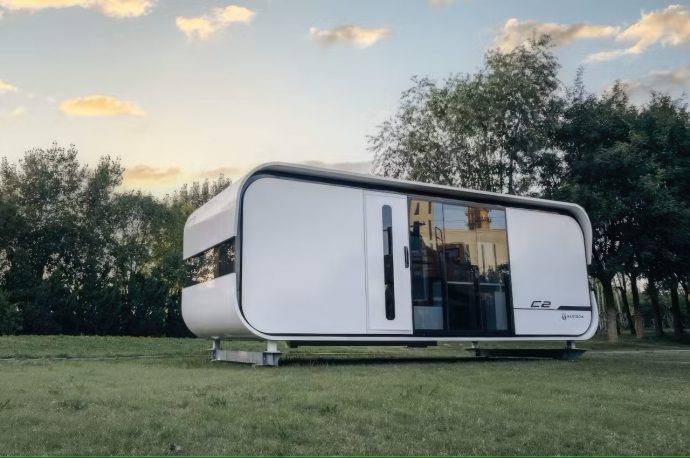 These futuristic Nestron tiny homes can be plopped anywhere, starting at $42k