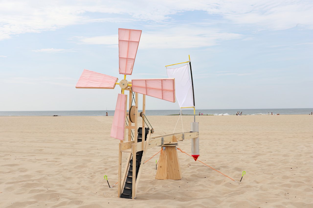#This deconstructed windmill installation design highlights the power of wind
