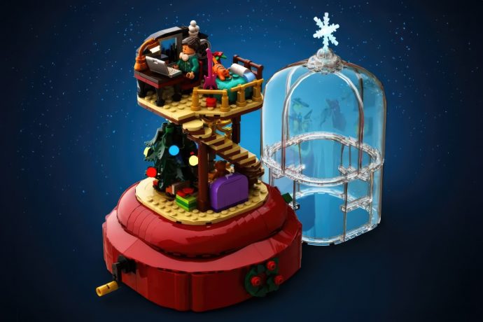 This LEGO Snow Globe with the Lo-Fi Girl inside is Peak Holiday Wholesomeness!