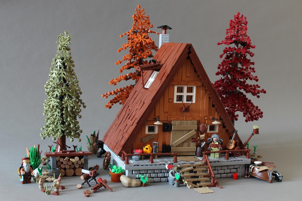 #LEGO Brings Adorable A-Frame Cabin to Life with Amazing Details