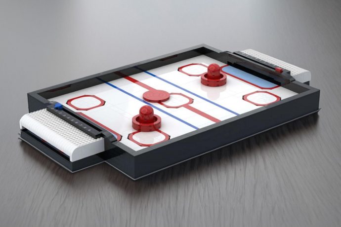 LEGO and Air Hockey Combine in This DIY Brick-Based Mini Table