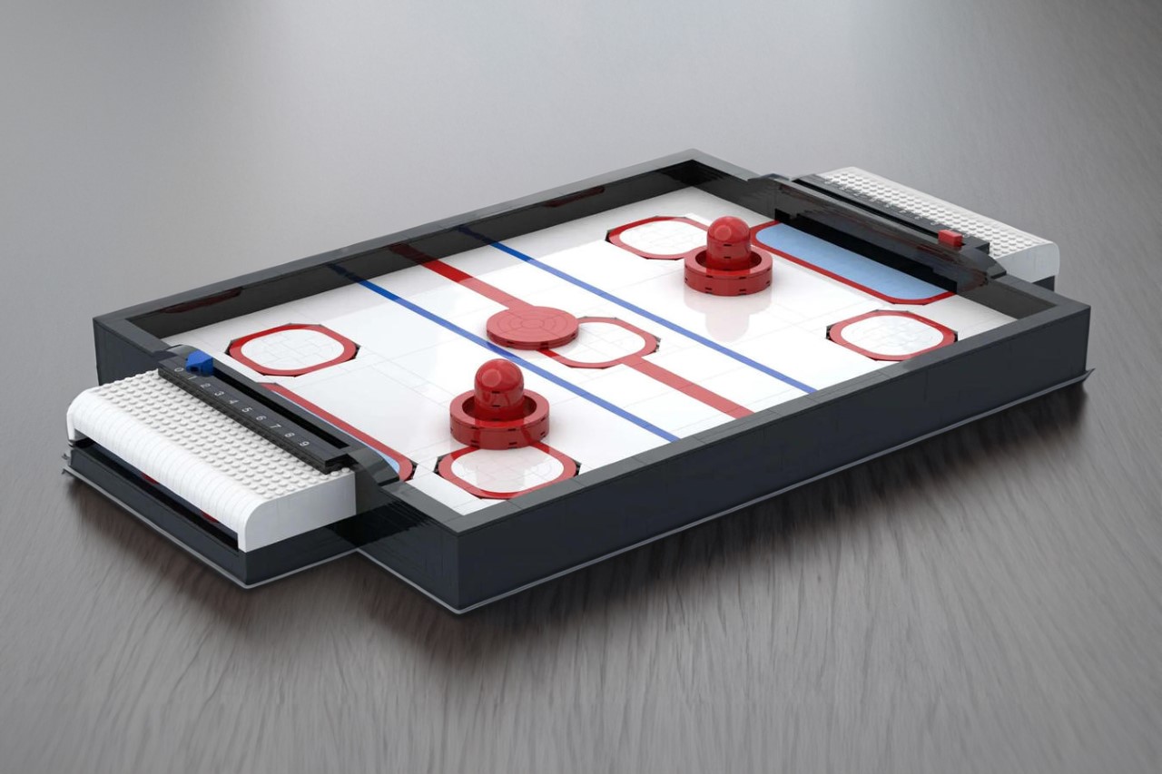 #LEGO and Air Hockey Combine in This DIY Brick-Based Mini Table