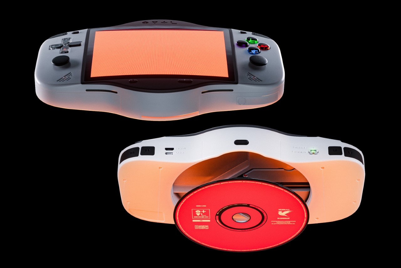 PlayStation One-inspired Handheld Console has a Built-in Disc Reader for  Offline Gaming On-The-Go - Yanko Design