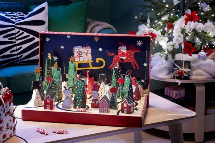 IKEA’s 2023 Advent Calendar is a Christmas-themed Diorama of Tiny Treats