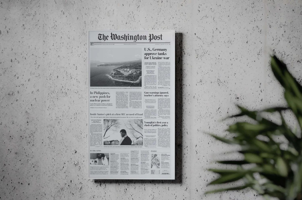#E-ink wall frame lets you read your newspaper’s front page