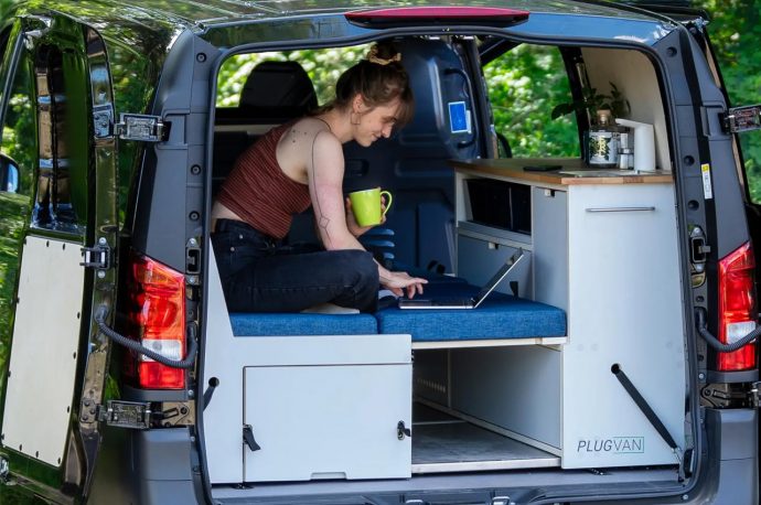 Experience freedom with PlugVan that transforms small and mid-sized van into adventure haven in 5 minutes