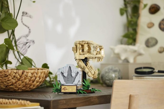 Get your own LEGO T. Rex skull in your dinosaur museum