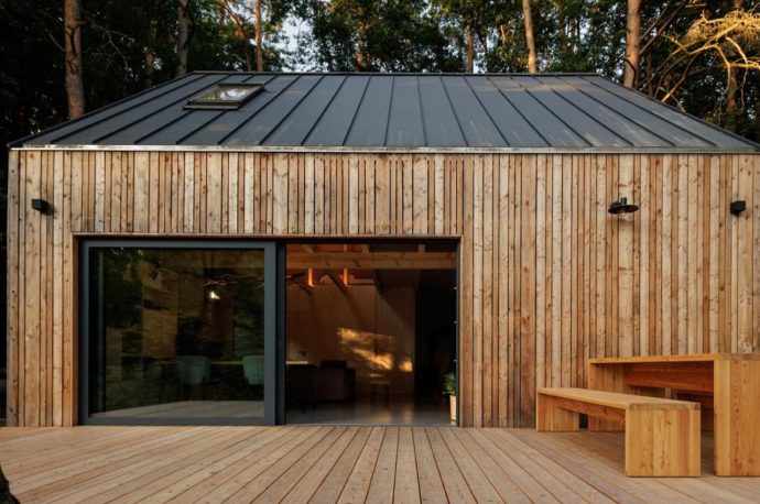Perched On A Forest’s Edge, This Serene Wooden Cabin Is Designed For Quiet Contemplation