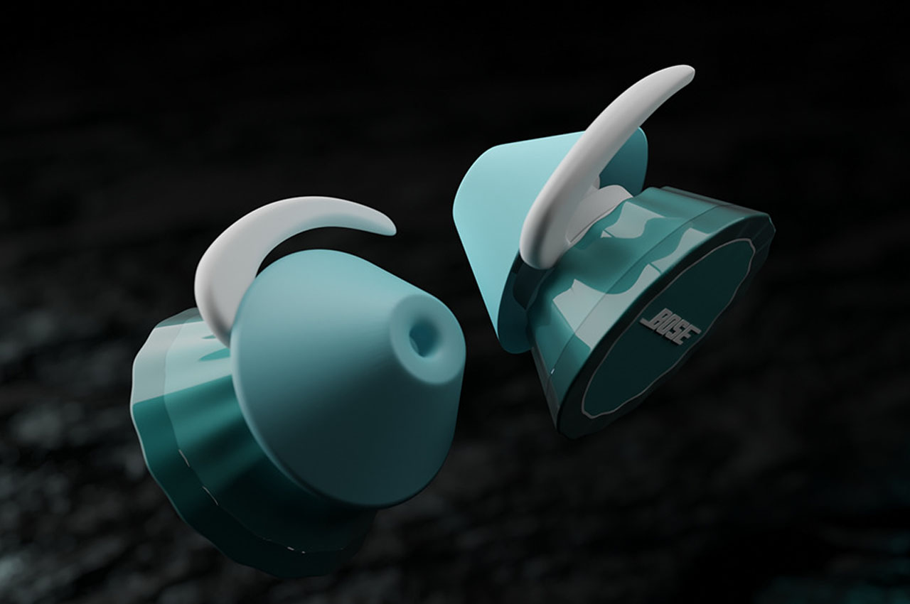 #Marine-inspired Bose earbuds boast stemless design and fin tips for secure fit