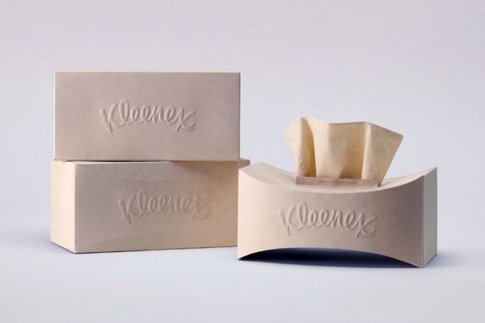 Redesigned Kleenex Tissue Box is Stronger, and makes it Easier to Reach the Last Few Tissues