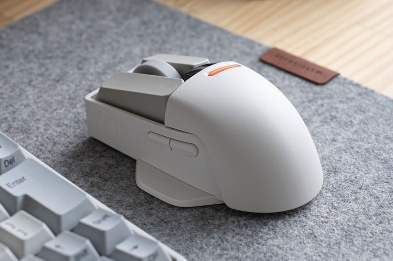 #Retro-inspired LOFREE TOUCH PBT wireless mouse comes with swappable keycaps for matching workspace theme