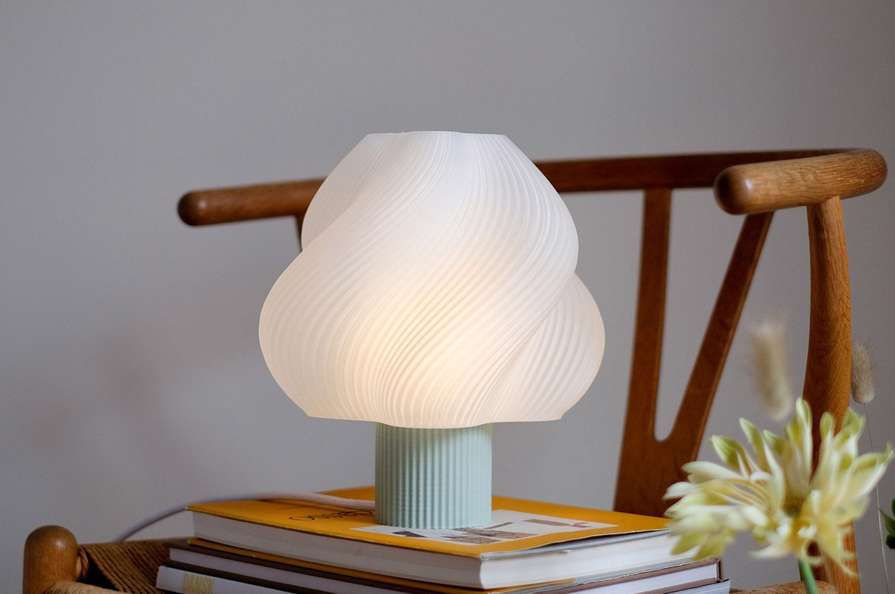 #The Adorable Soft Serve Lamp Was Designed To Look Like A Swirly Ice Cream