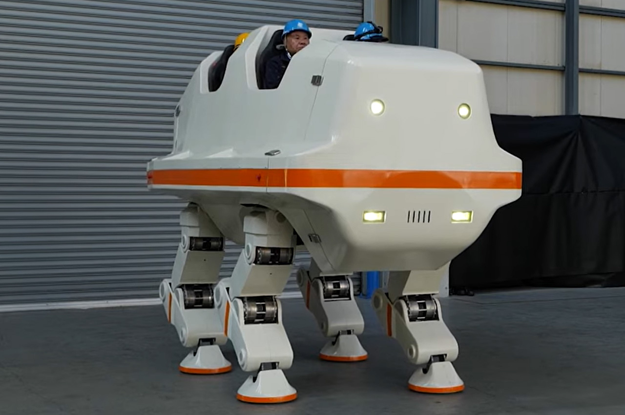 #This colossal rideable robot, resembling a giant rhinoceros gives meaning to the phrase ‘riding in style’