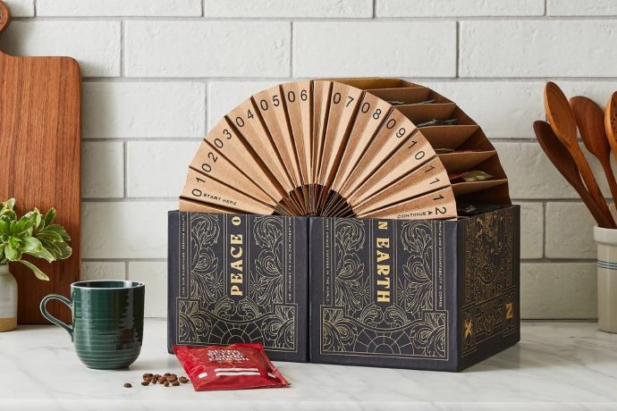 This Gorgeous Coffee Advent Calendar gives you 24 Unique Blends to count down days till Christmas