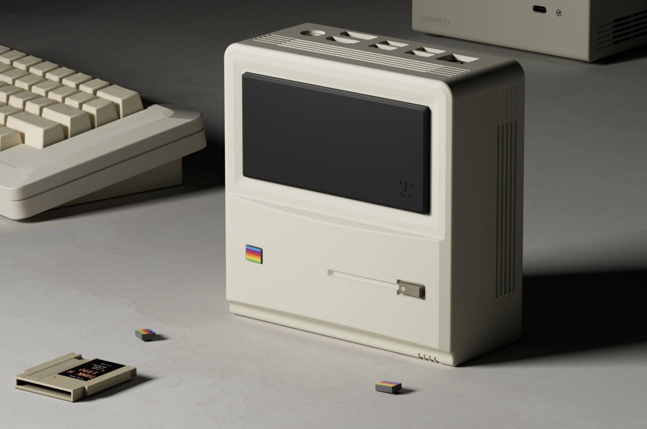 #This retro gaming console is actually a mini PC disguised as a classic Macintosh