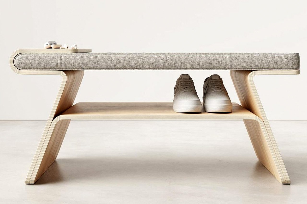 This Minimal & Multifunctional Furniture Piece Serves As A Bench & A ...