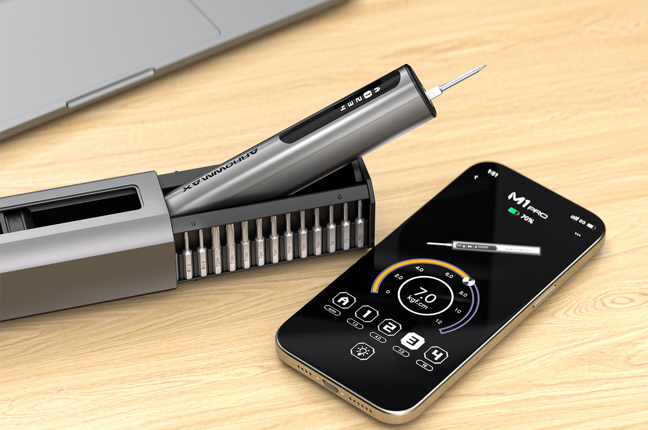 This pen-sized electric screwdriver can output up to 10 kgf.cm of torque,  making DIY a breeze - Yanko Design
