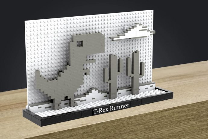 Google Chrome’s T-Rex Offline Game gets immortalized in this adorable LEGO diorama