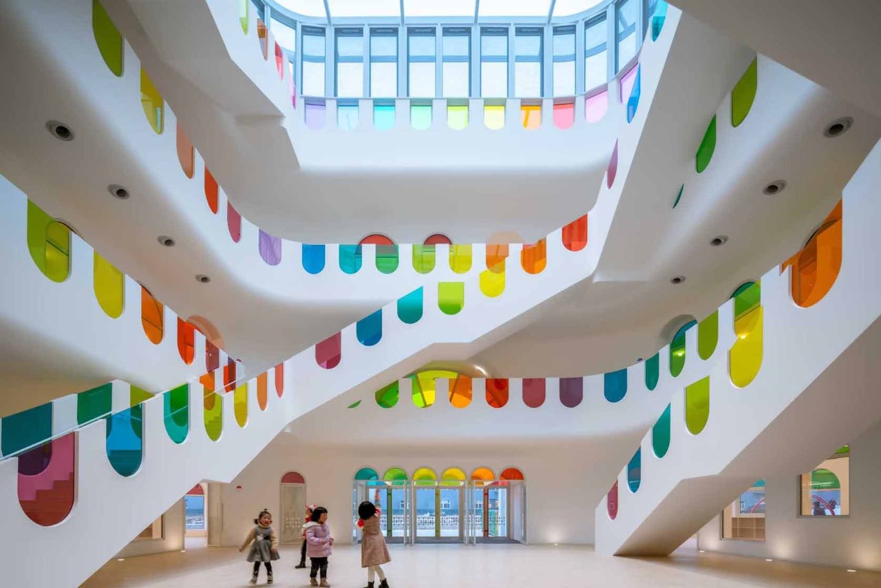 #This Colorful Kindergarten gives young children the feeling of being inside a Kaleidoscope