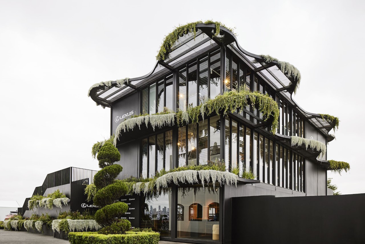 #This Lexus Showroom in Melbourne has over 1,000 native Australian plants on its facade