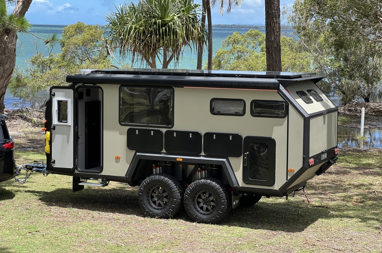 #Enjoy camping in the great outdoors in comfort with off-grid camper trailer