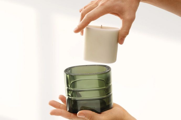 This Colored Glass Holder With Its Refillable Candle Is The Prettiest Last-Minute Christmas Present