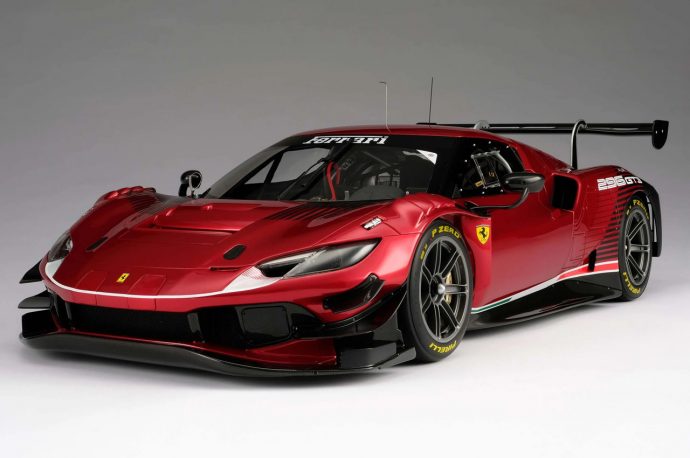 Intricately detailed Ferrari 296 GT3 replica model is perfect for passionate motorheads