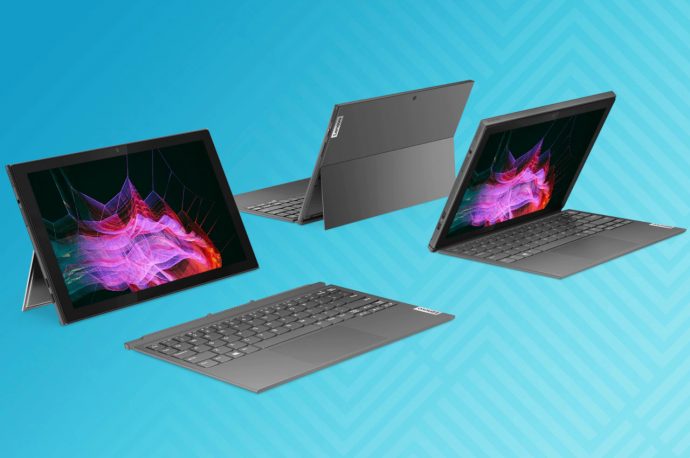Lenovo ThinkBook Plus leak shows a laptop with an Android tablet as the screen