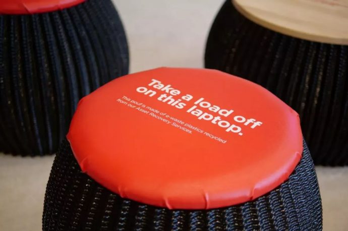Lenovo’s E-Waste Gets A New Life At The Annual Tech World Event As 3D Printed Furniture